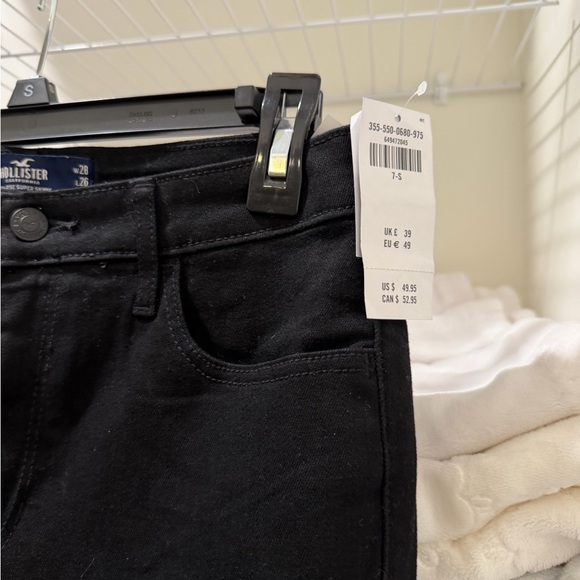 Hollister Black and Denim high rise super skinny Jeans size 7S - Picture 3 of 10